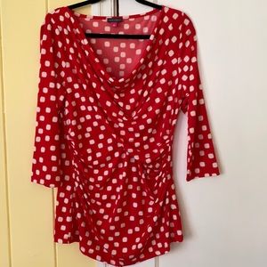 VINCE CAMUTO 3/4 Sleeve Top Size L